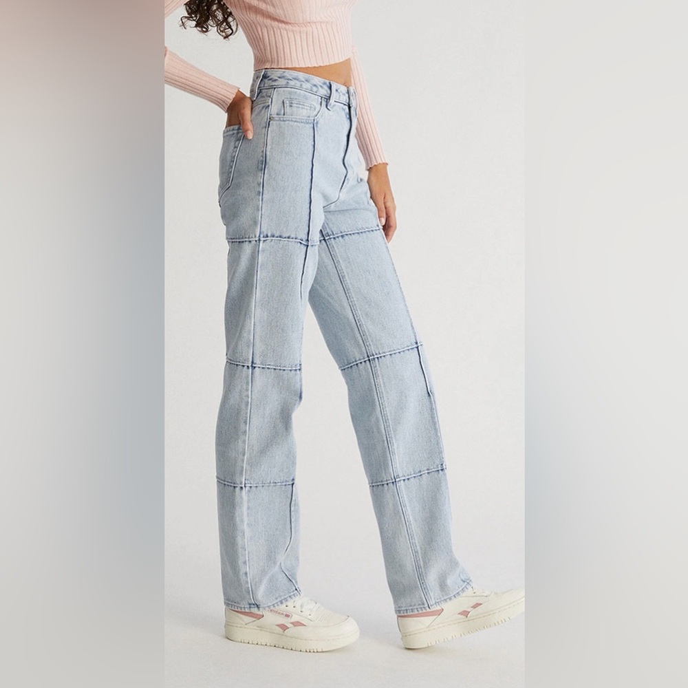 PacSun Sky Blue Women's Straight Leg Jeans